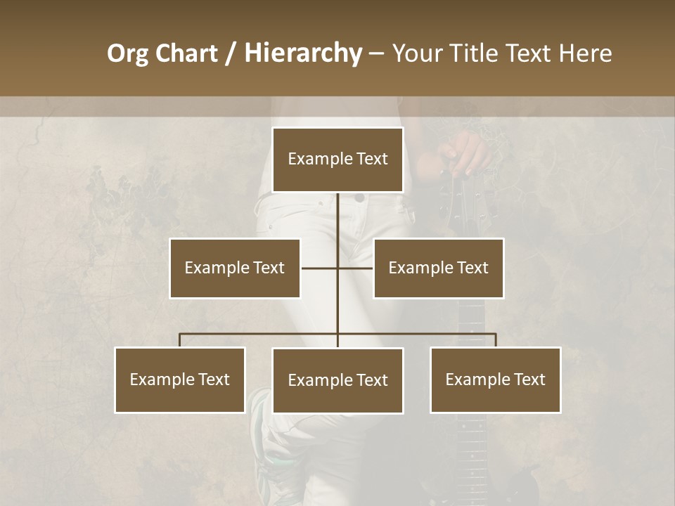 Girl With Guitar PowerPoint Template