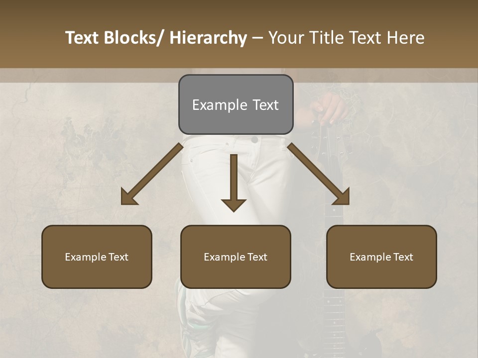 Girl With Guitar PowerPoint Template