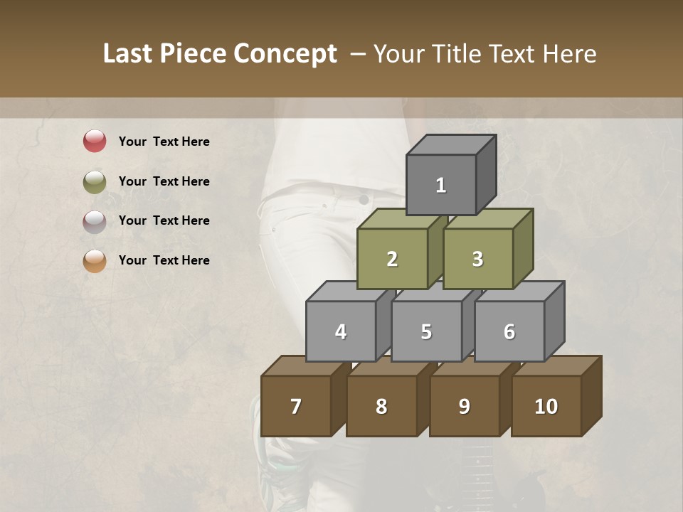 Girl With Guitar PowerPoint Template