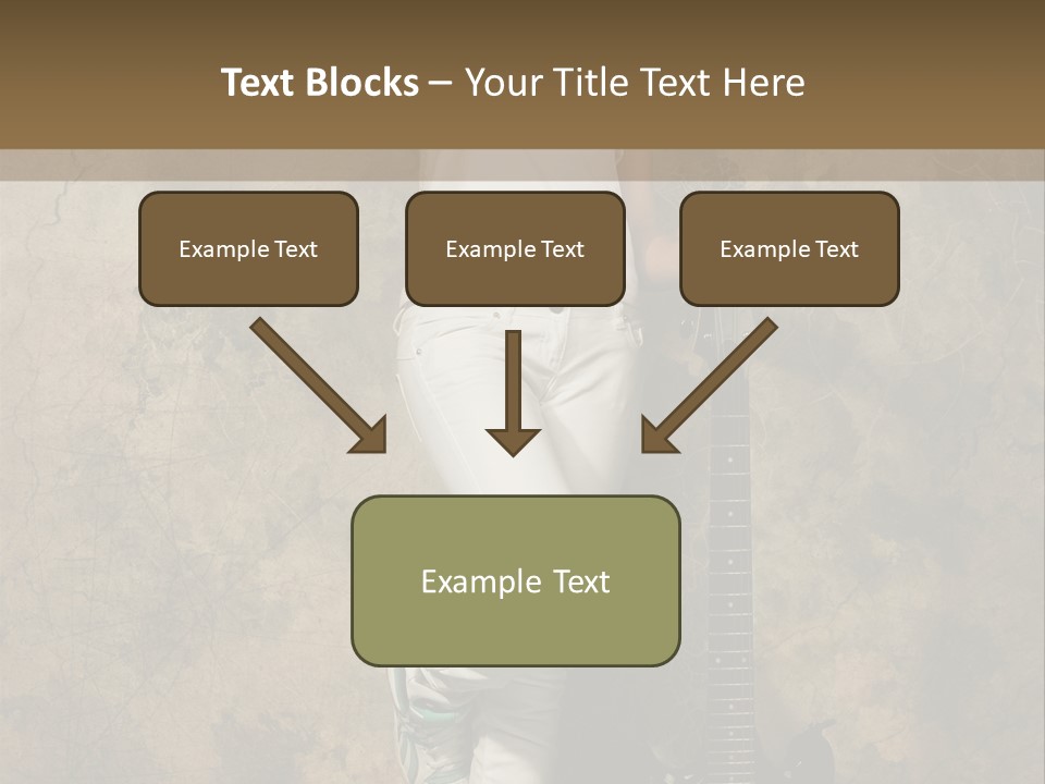 Girl With Guitar PowerPoint Template