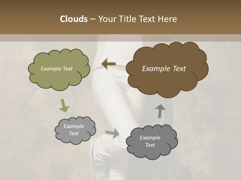 Girl With Guitar PowerPoint Template