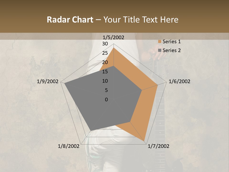 Girl With Guitar PowerPoint Template