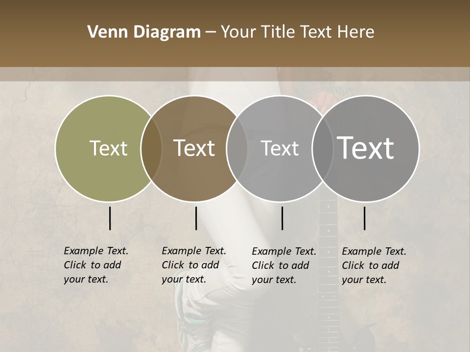 Girl With Guitar PowerPoint Template