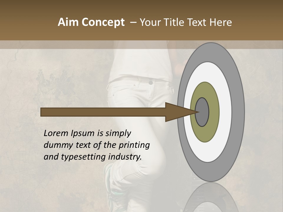 Girl With Guitar PowerPoint Template