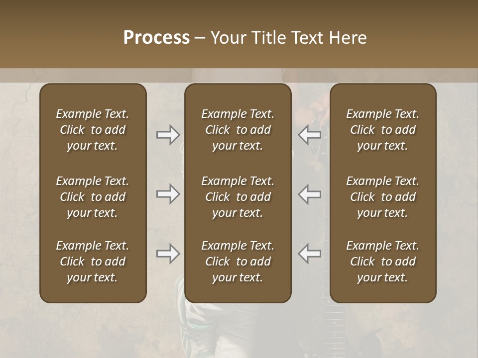 Girl With Guitar PowerPoint Template