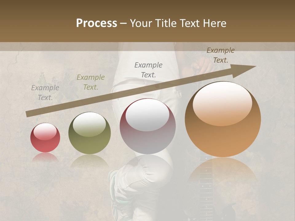 Girl With Guitar PowerPoint Template