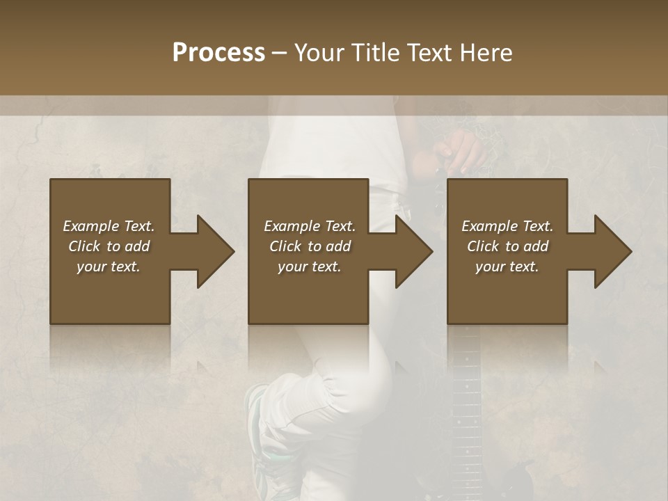 Girl With Guitar PowerPoint Template
