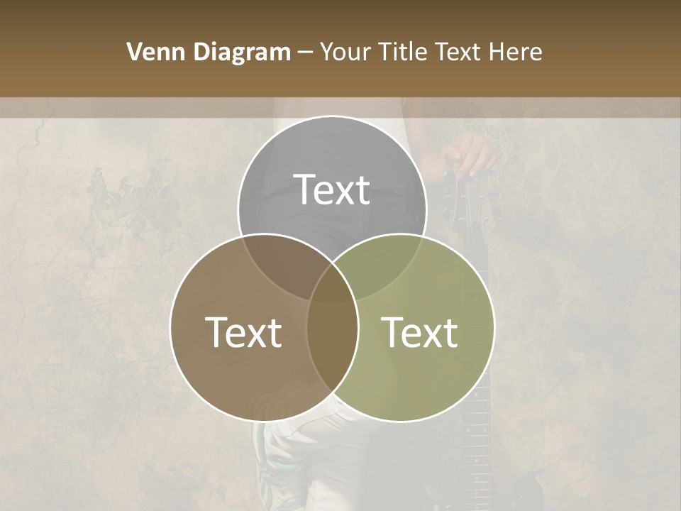 Girl With Guitar PowerPoint Template