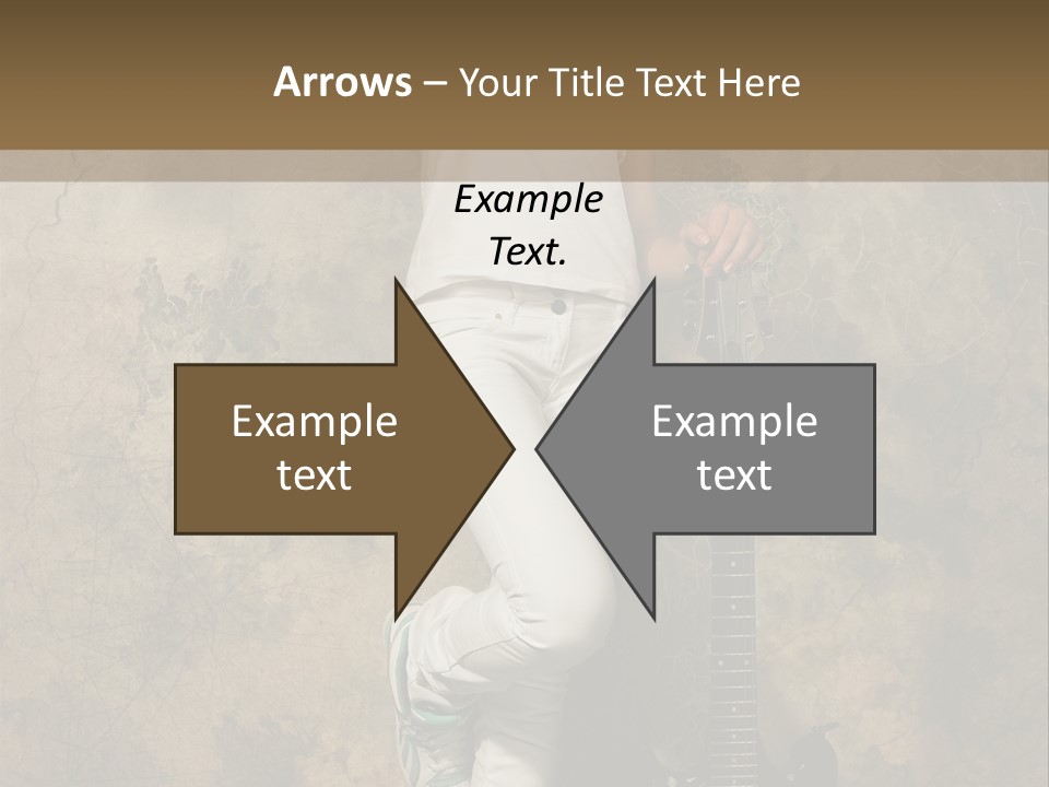 Girl With Guitar PowerPoint Template