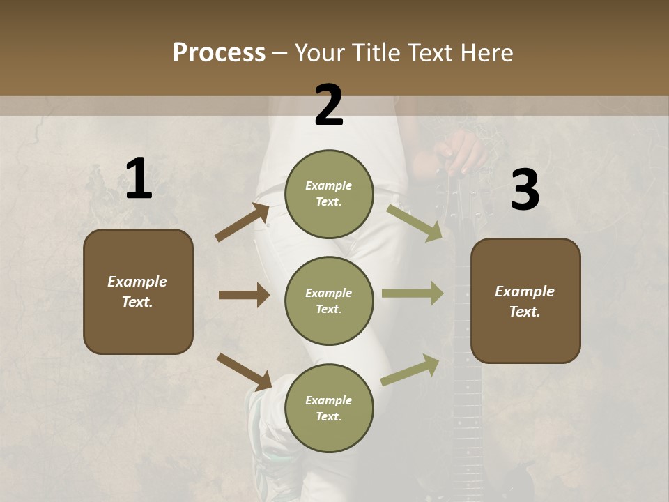 Girl With Guitar PowerPoint Template