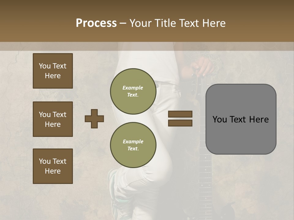 Girl With Guitar PowerPoint Template