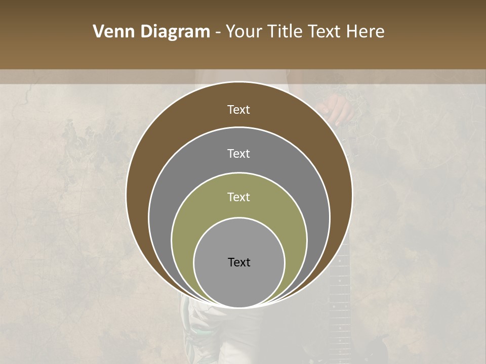 Girl With Guitar PowerPoint Template