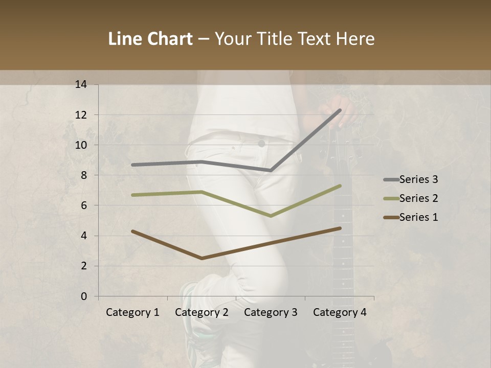 Girl With Guitar PowerPoint Template
