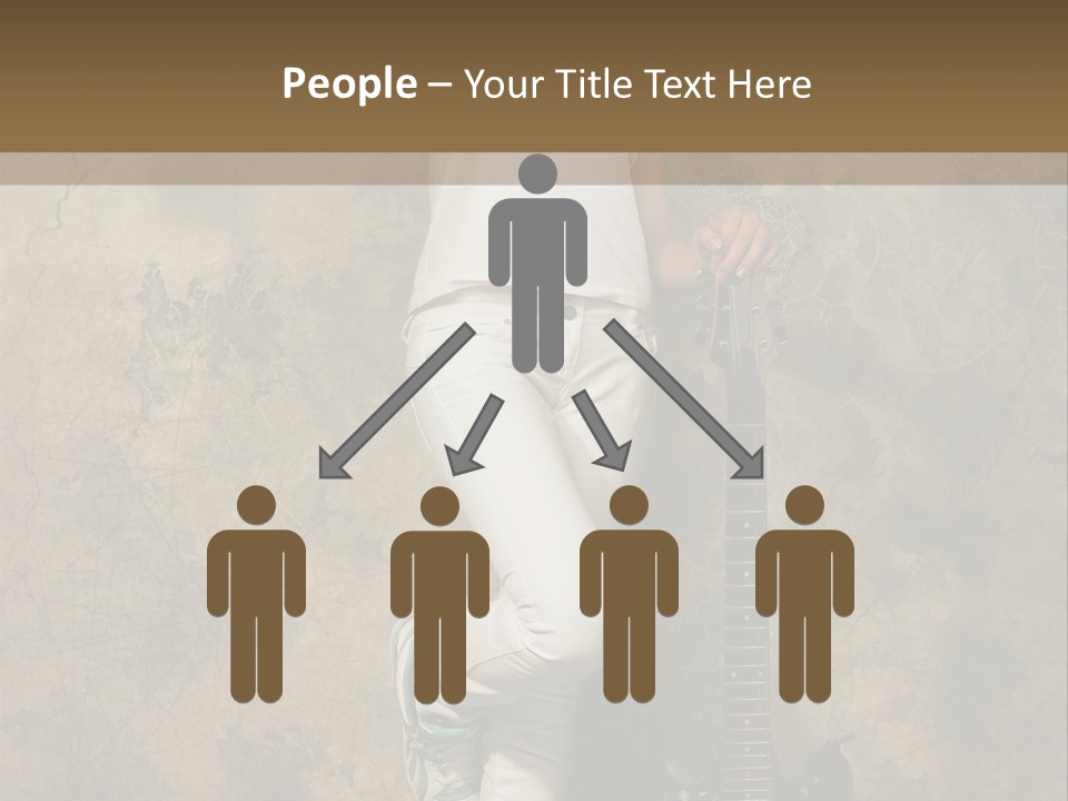 Girl With Guitar PowerPoint Template