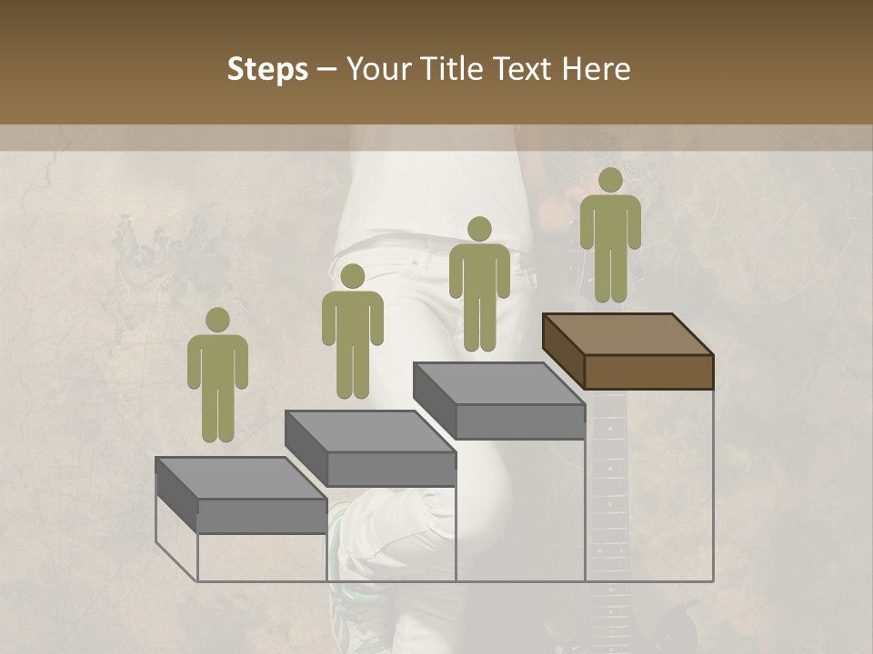 Girl With Guitar PowerPoint Template