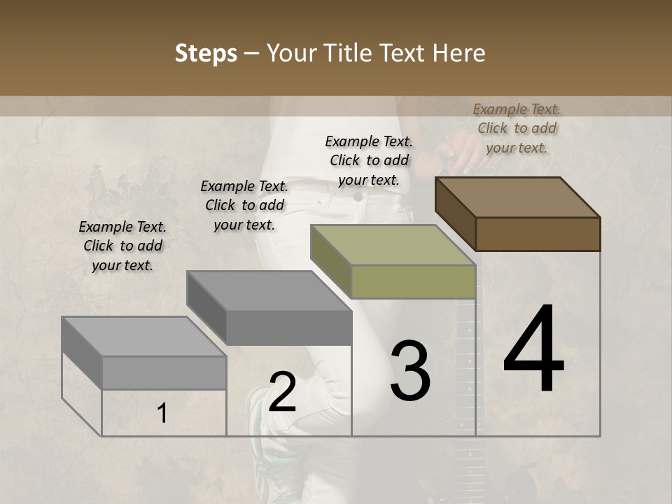 Girl With Guitar PowerPoint Template