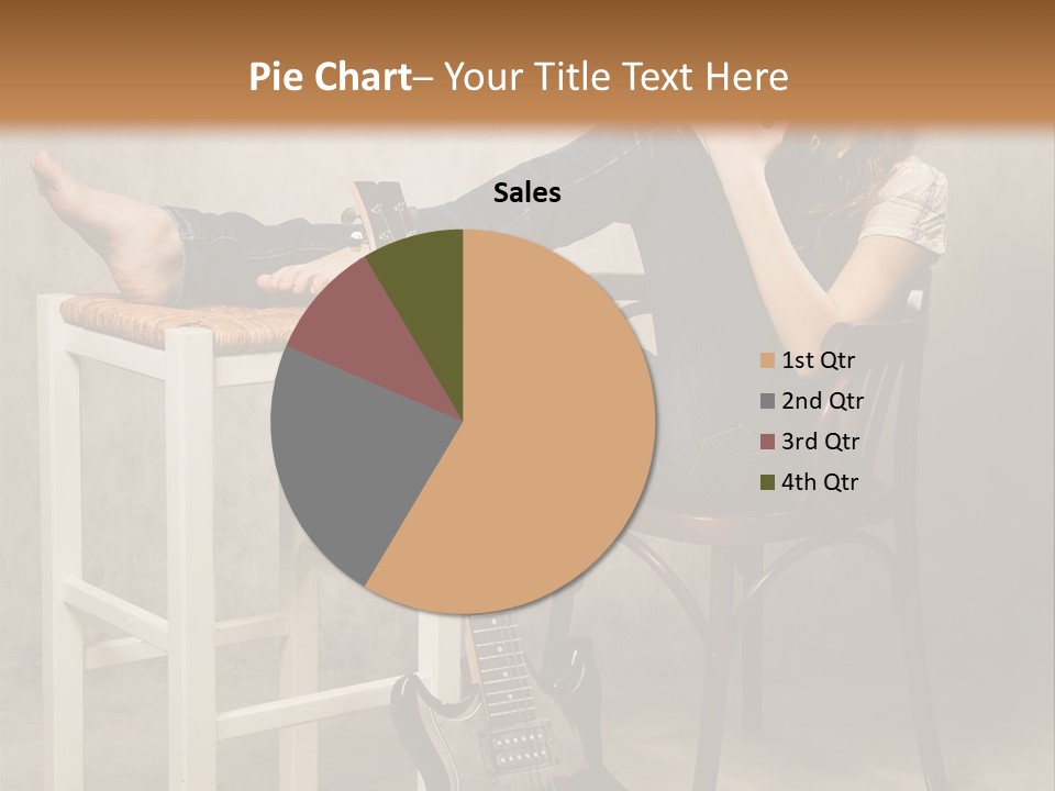 Acoustic Guitar Electric Guitar PowerPoint Template