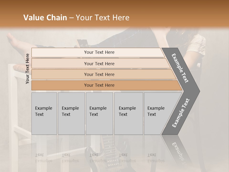 Acoustic Guitar Electric Guitar PowerPoint Template
