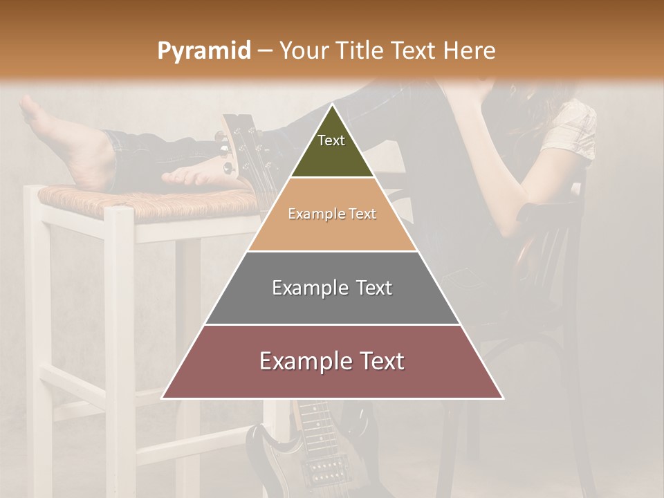 Acoustic Guitar Electric Guitar PowerPoint Template