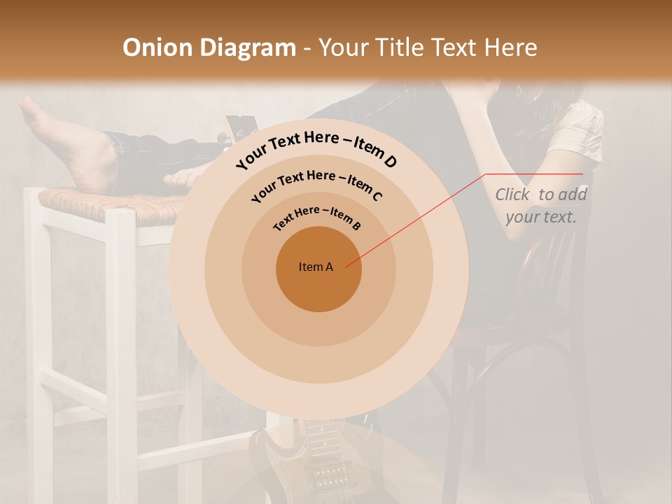 Acoustic Guitar Electric Guitar PowerPoint Template