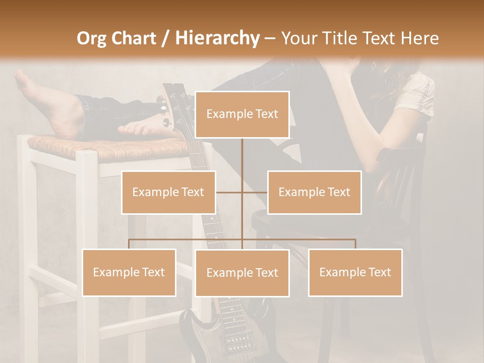 Acoustic Guitar Electric Guitar PowerPoint Template