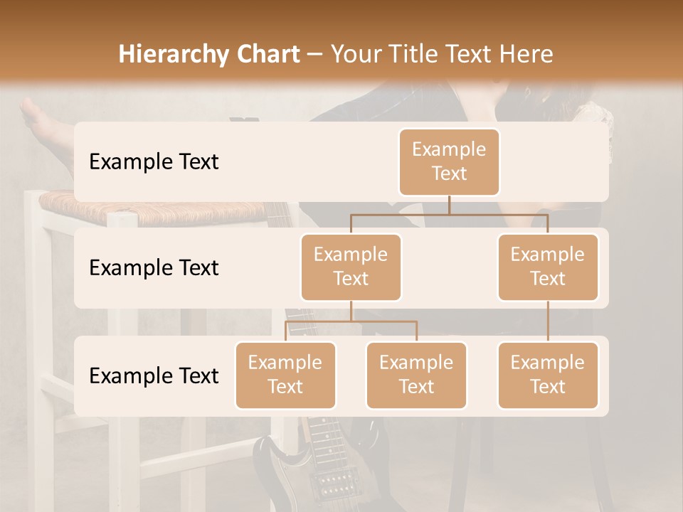 Acoustic Guitar Electric Guitar PowerPoint Template