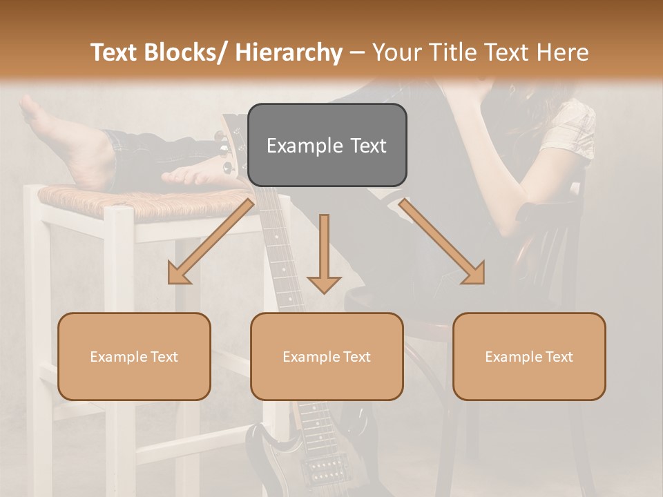 Acoustic Guitar Electric Guitar PowerPoint Template