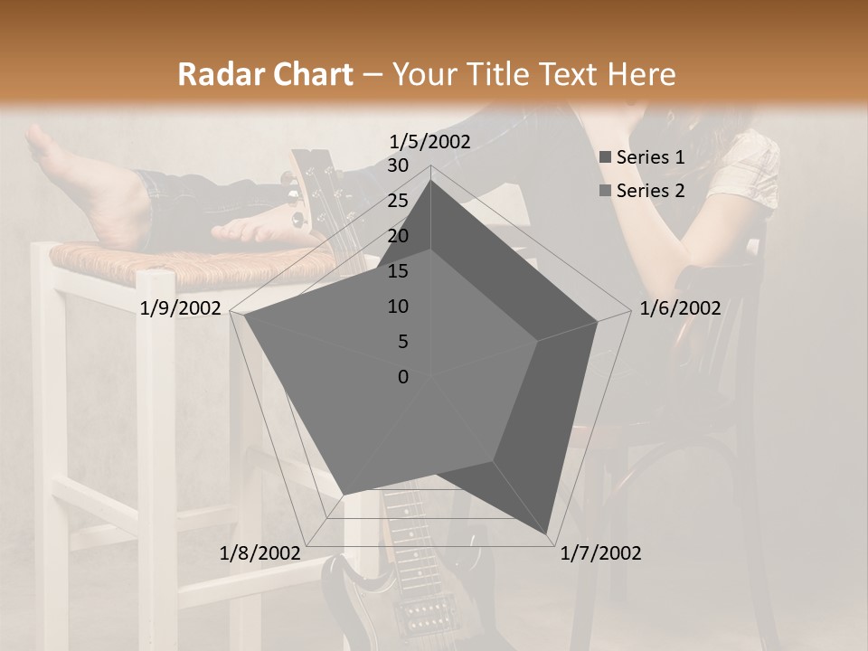 Acoustic Guitar Electric Guitar PowerPoint Template