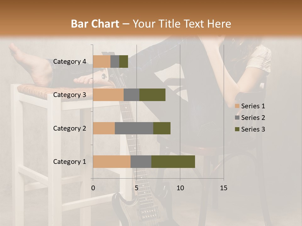 Acoustic Guitar Electric Guitar PowerPoint Template