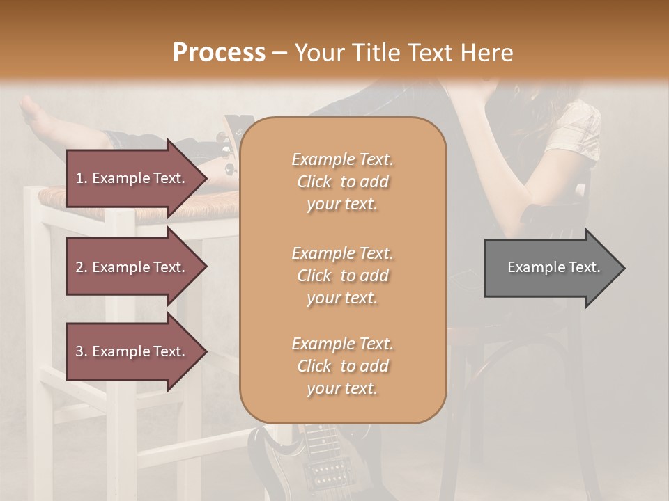 Acoustic Guitar Electric Guitar PowerPoint Template