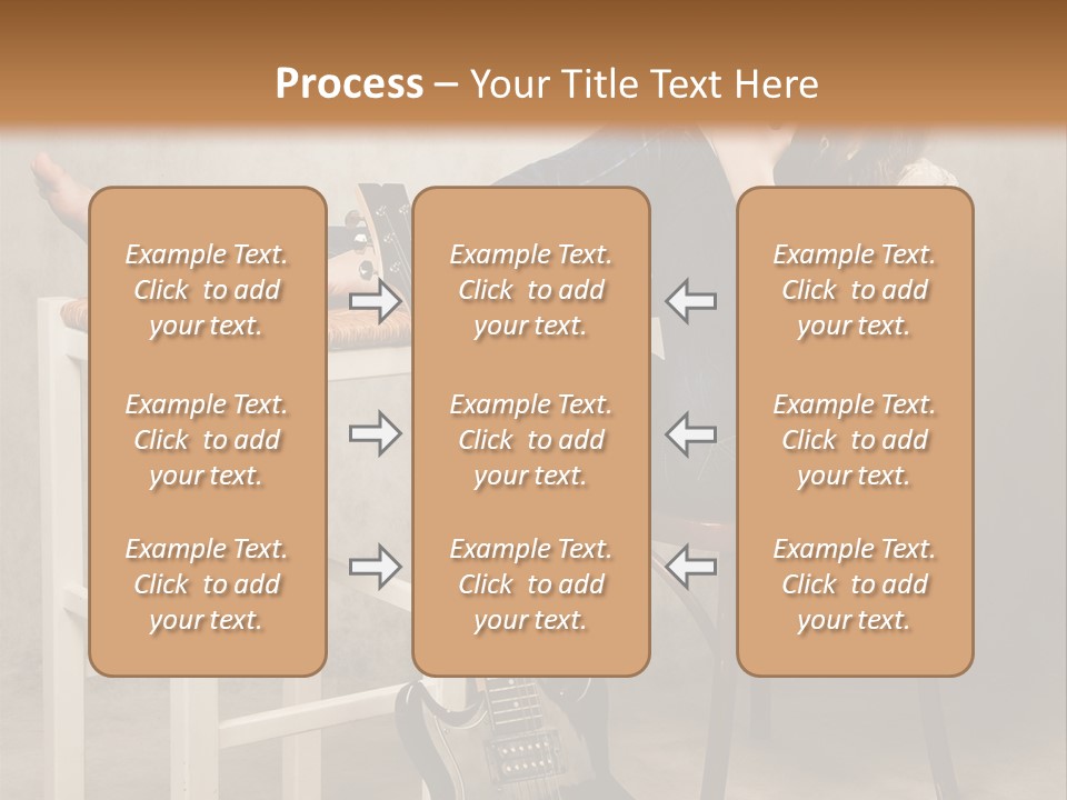 Acoustic Guitar Electric Guitar PowerPoint Template