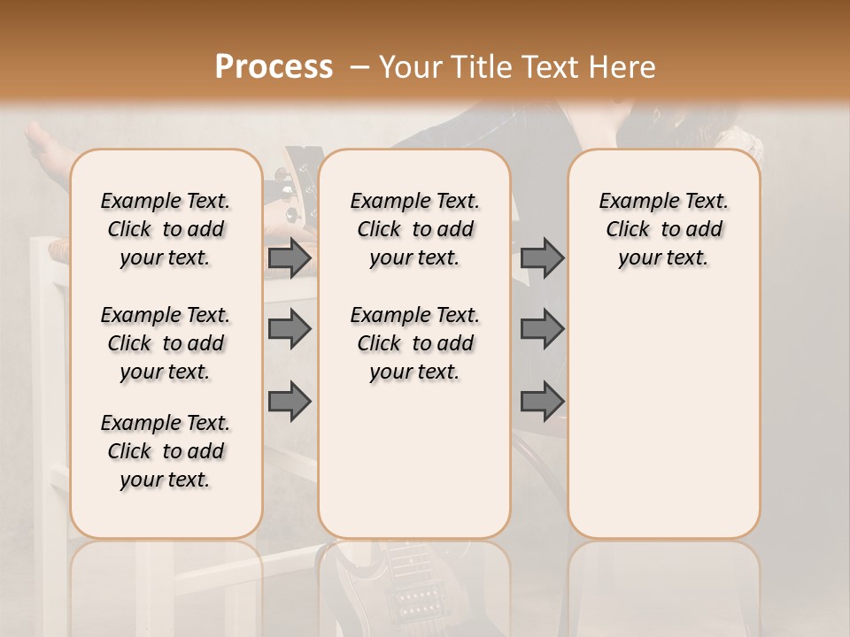 Acoustic Guitar Electric Guitar PowerPoint Template