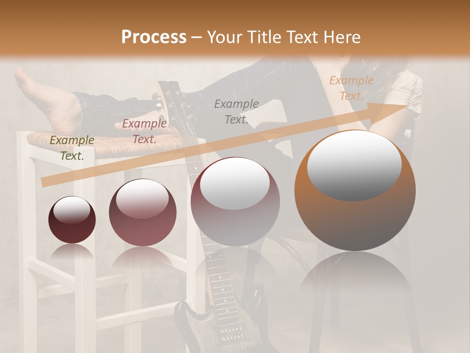 Acoustic Guitar Electric Guitar PowerPoint Template