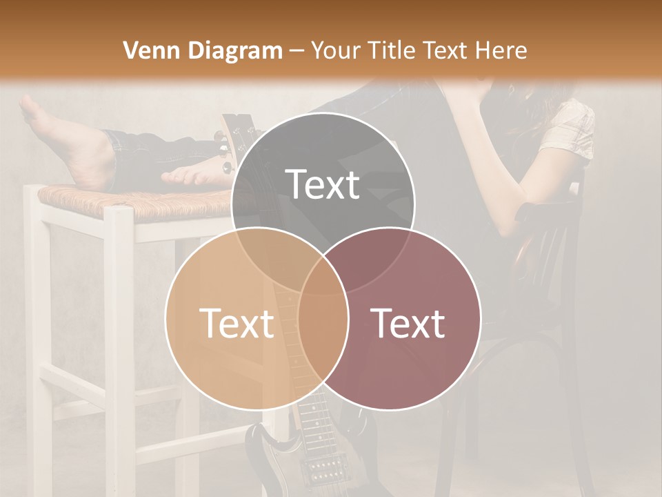 Acoustic Guitar Electric Guitar PowerPoint Template