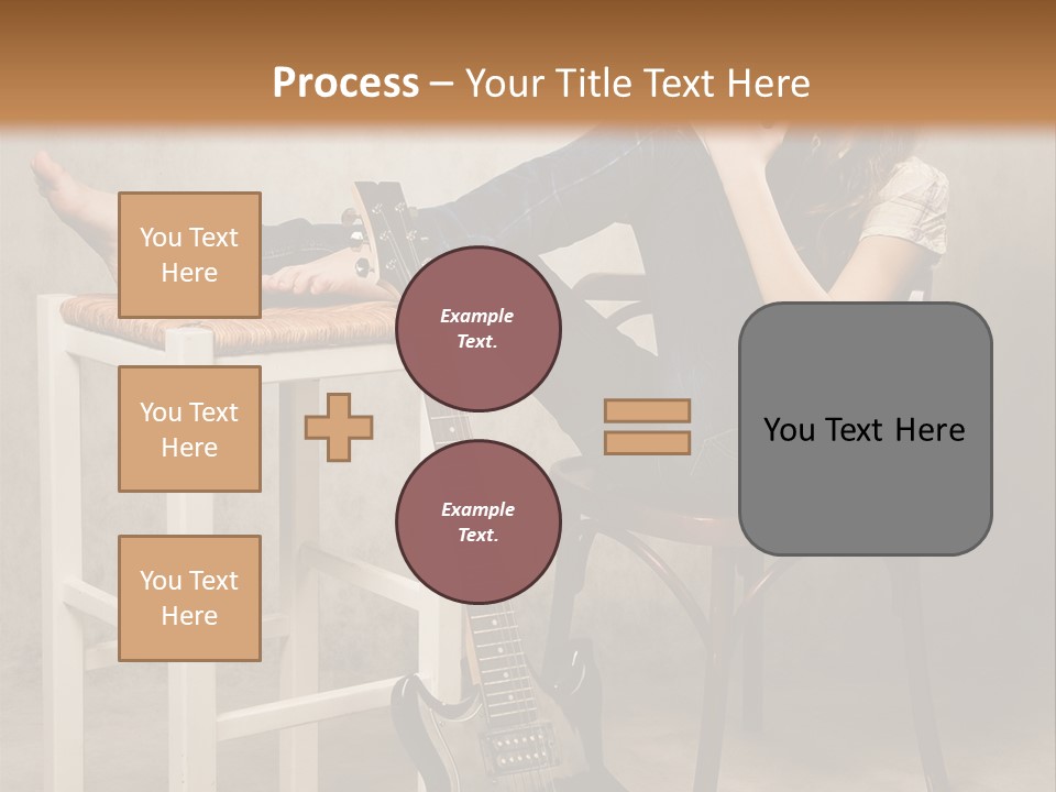 Acoustic Guitar Electric Guitar PowerPoint Template