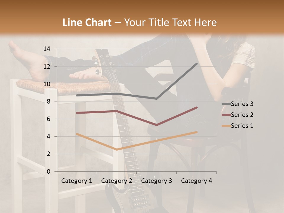 Acoustic Guitar Electric Guitar PowerPoint Template