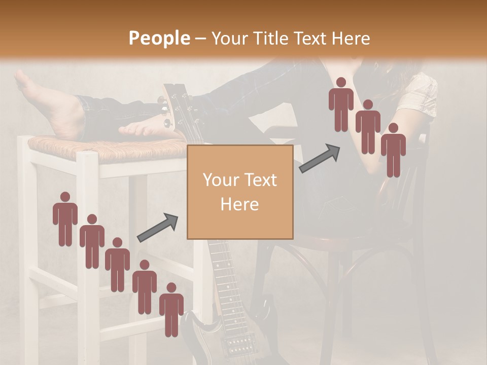 Acoustic Guitar Electric Guitar PowerPoint Template