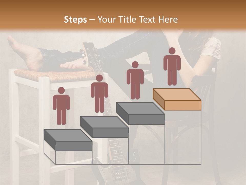 Acoustic Guitar Electric Guitar PowerPoint Template