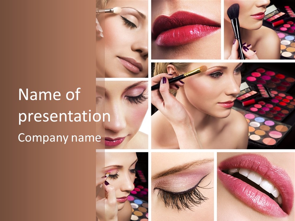 Red Set Glamorous PowerPoint Template