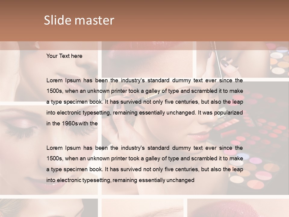 Red Set Glamorous PowerPoint Template