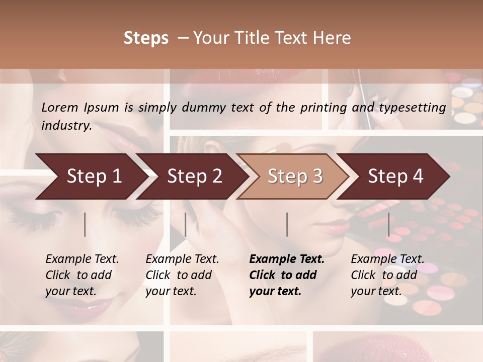 Red Set Glamorous PowerPoint Template