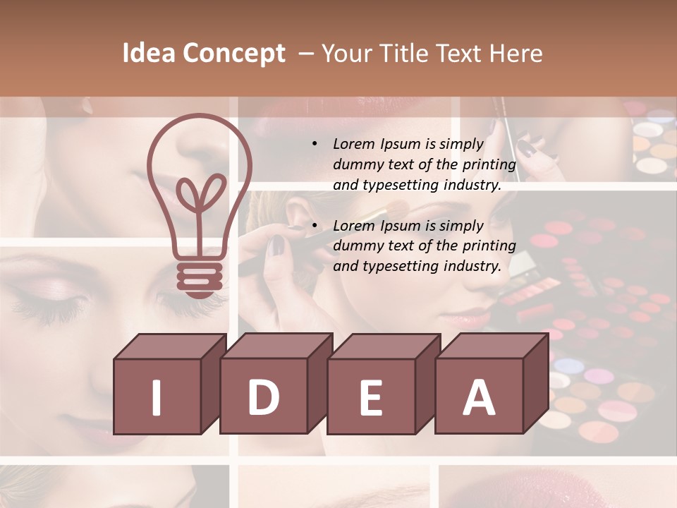 Red Set Glamorous PowerPoint Template