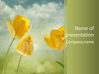 Easter Flower Garden PowerPoint Template