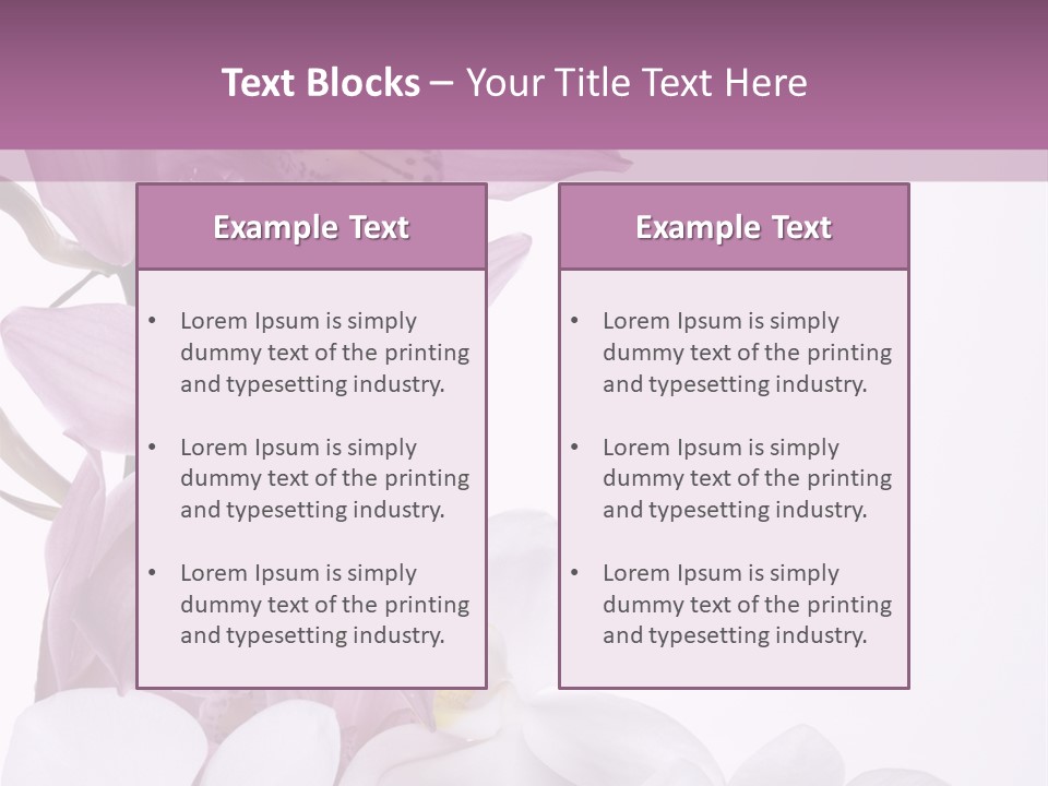 Beautiful Flowers Hd PowerPoint Template