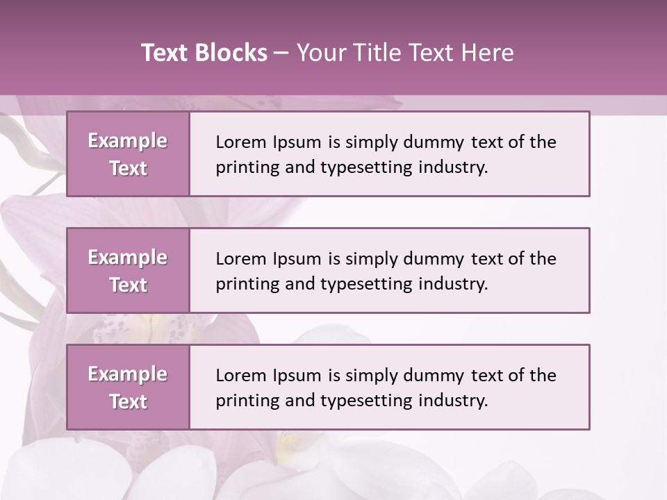 Beautiful Flowers Hd PowerPoint Template