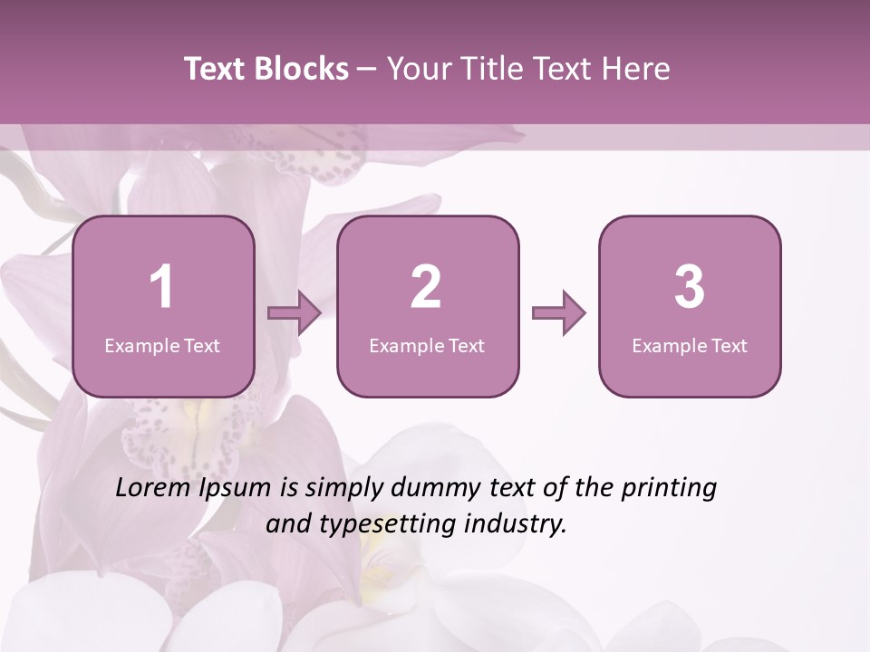 Beautiful Flowers Hd PowerPoint Template