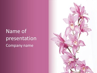 Photography Floral Object PowerPoint Template