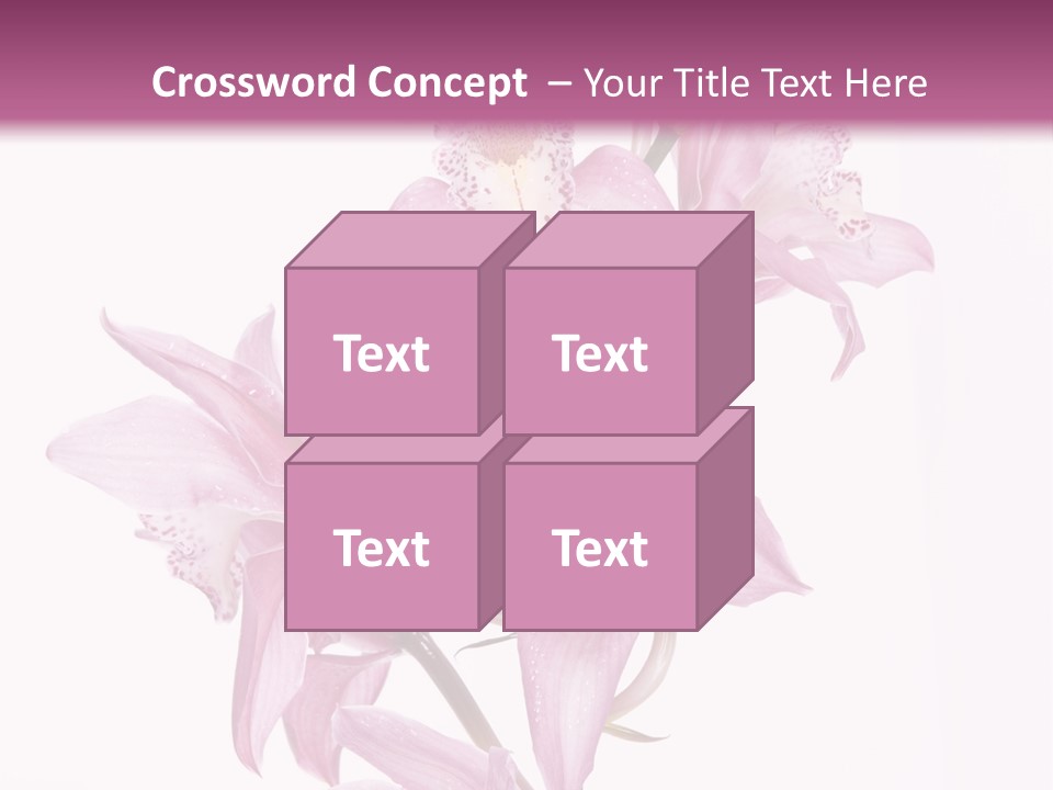 Photography Floral Object PowerPoint Template