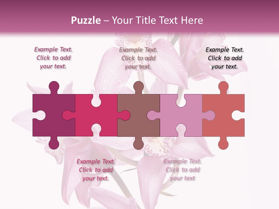 Photography Floral Object PowerPoint Template