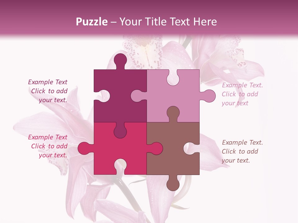 Photography Floral Object PowerPoint Template